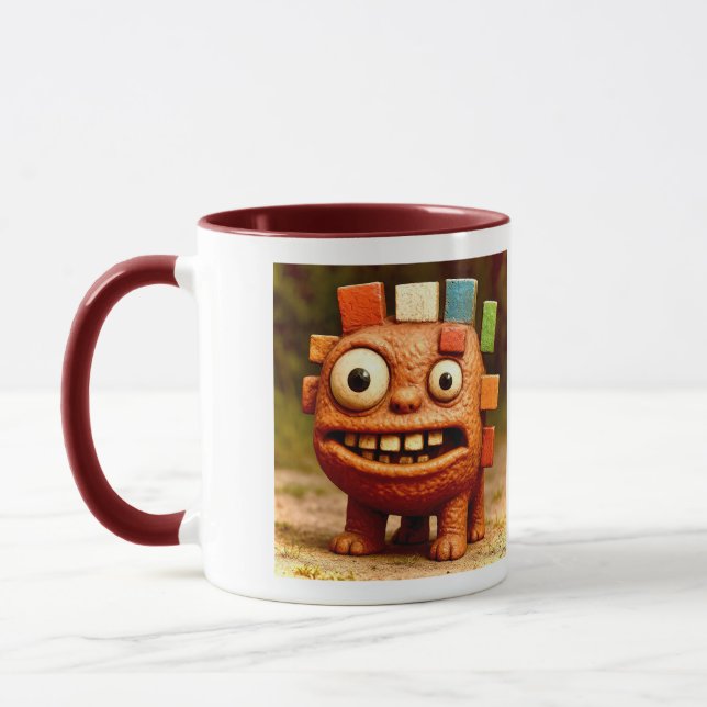 Taza Poster del Monstruo del Bloque Arcoiris - Amigos I (Izquierda)