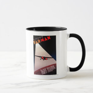 Taza Poster del promo del monoplano de Farman 300 de