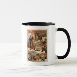 Taza Poster del teatro de William Shakespeare "Hamlet"