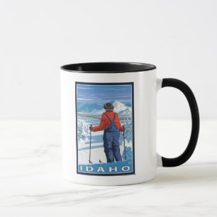 Taza Poster del viaje de AdmiringIdahoVintage del