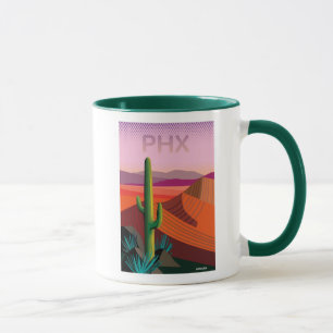 Taza Poster del viaje de Phoenix Arizona el  