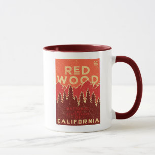 Taza Poster del vintage del parque nacional de la