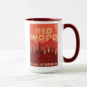 Taza Poster del vintage del parque nacional de la