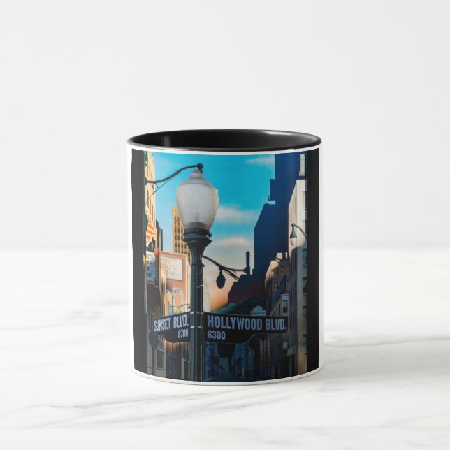 Taza Poster Hollywood Blvd. (Centro)