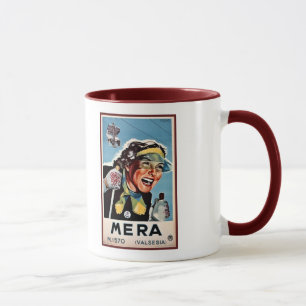 Taza Poster italiano del viaje de Mera Valsesia del