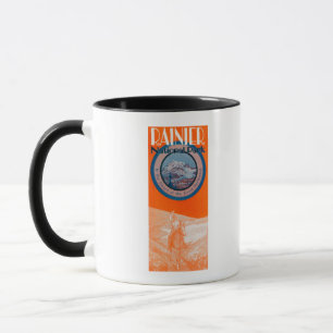 Taza Poster Monte Rainier - Caballo