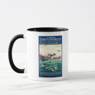 Taza Poster promocional cancelado del avión del