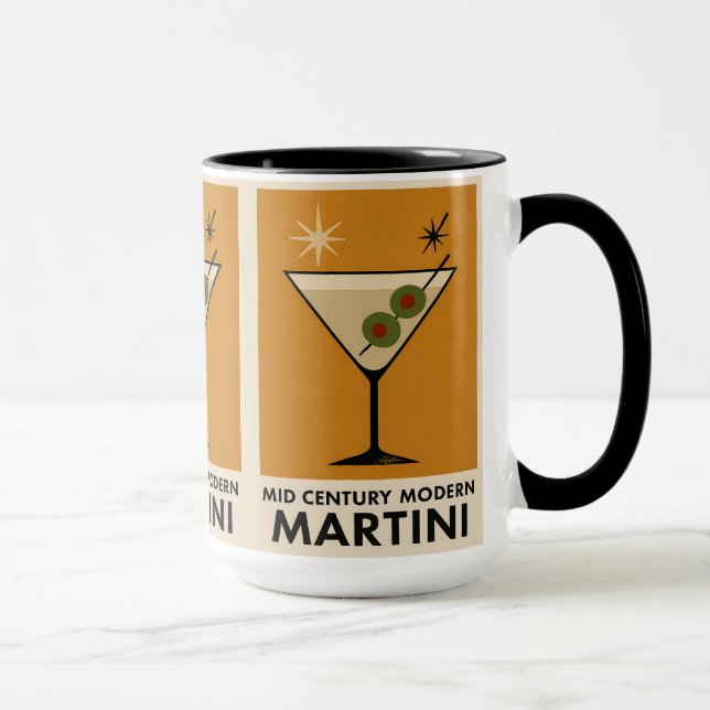 Taza Poster Style Mid Century Modern Martini (Derecha)
