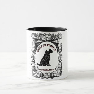 Taza Póster vintage de perro celestial Semper Fidelis