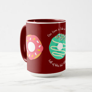 Taza Postre, Donuts Dulces, Donas, Lindo, moderno
