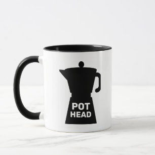 TAZA POT HEAD FUNNY COFFEE MUG