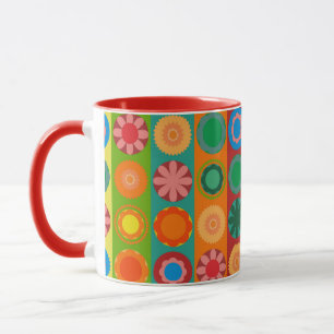 Taza Potencia de las flores en las filas