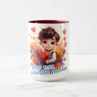 Taza Pour mon adorable Maman