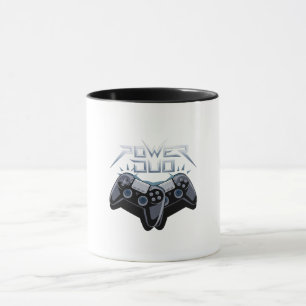 Taza Power Duo Sleek Gray Gaming Mug