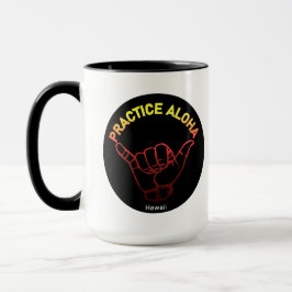 Taza Práctica hawaiana Aloha Lava Shaka (suelta)