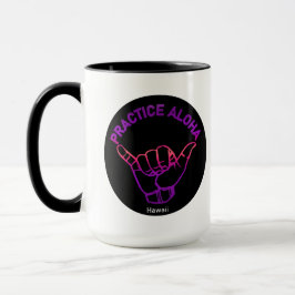 Taza Práctica Hawaii Aloha PurpleRay Shaka (suelto)