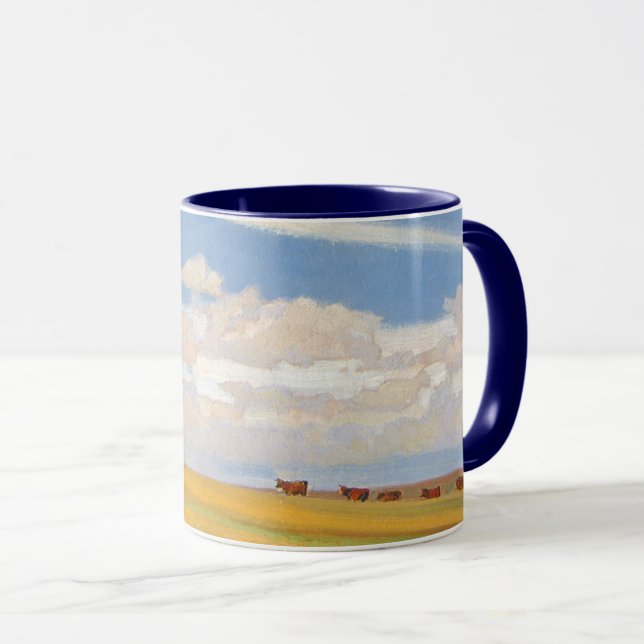 Taza Prairie tras tormenta de Maynard Dixon, arte vinta (Anverso derecho)