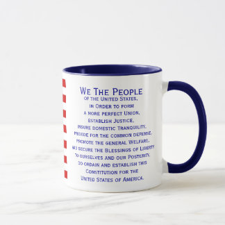 Taza Preámbulo de Janz sobre la bandera constitucional