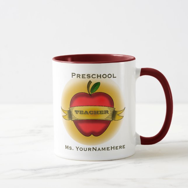 Taza preescolar del profesor (Derecha)