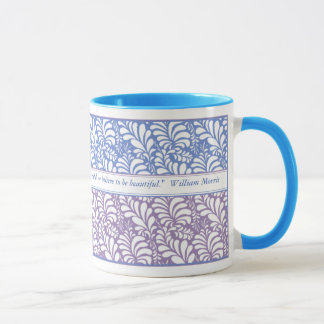 Taza preferida elegante de la cita del azul y de