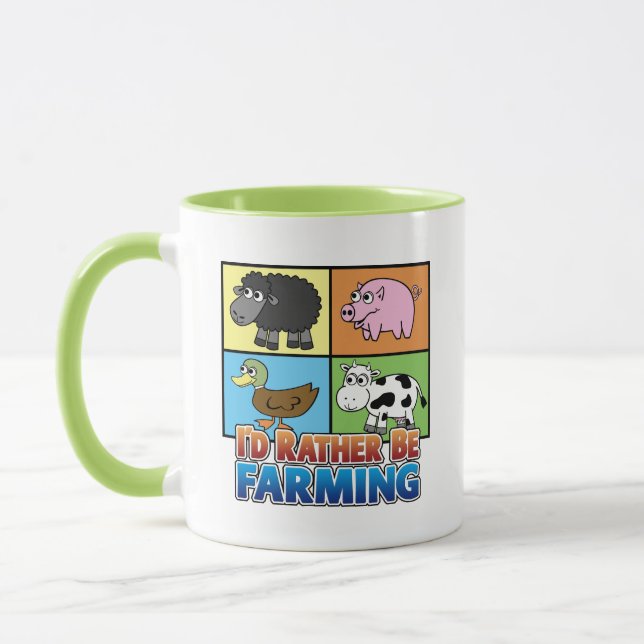 Taza ¡Prefiero cultivar! - pato de vaca lechera (Izquierda)