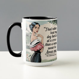 Taza Prefiero Escuchar A Mi Perro: La Mano Feminista