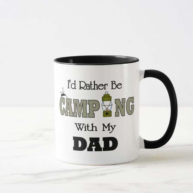 Taza Prefiero estar acampando con papá (Derecha)