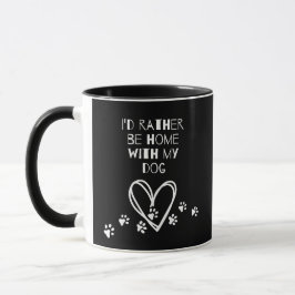 Taza Prefiero estar en casa con mi cerdo