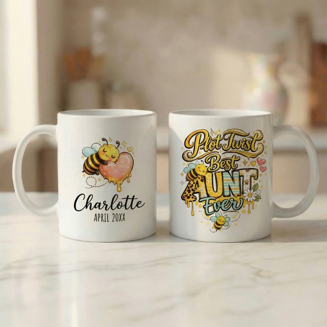 Taza Pregnancy Announcement Gift Aunt Plot Twist  (Subido por el creador)