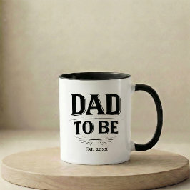 Taza Pregnancy Announcement Gift Dad To Be Mug