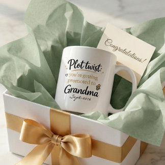 Taza Pregnancy Announcement Gift for Mom