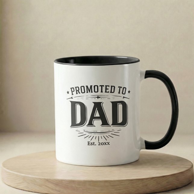 Taza Pregnancy Announcement Gift Promoted To Dad (Pregnancy Announcement Gift Promoted To Dad Mug)