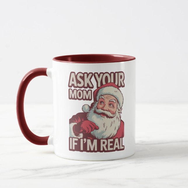 Taza Pregúntale a tu mamá si soy muy gracioso. (Izquierda)