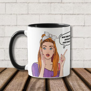 Taza Pregúntele a su madre - Chiste de maternidad diver