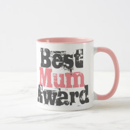 Taza Premio a la mejor Mamá en rosa - tazón de café de 