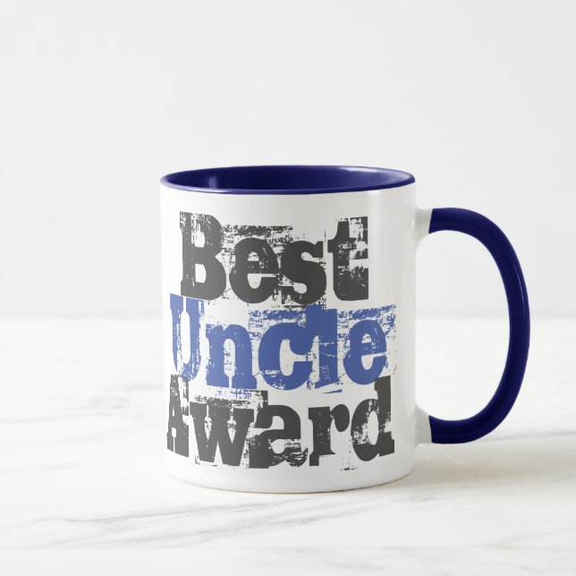 Taza Premio al mejor tío en azul y gris (Derecha)