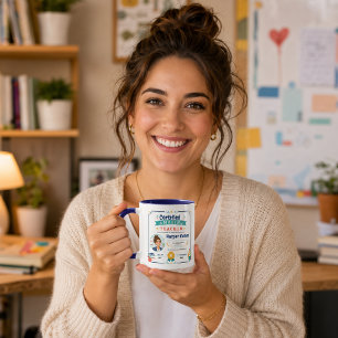 Taza Premio de Maestro Asombroso Certificado Colorido