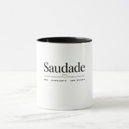 Taza Premium Saudade – Tipografía Portuguesa Minim