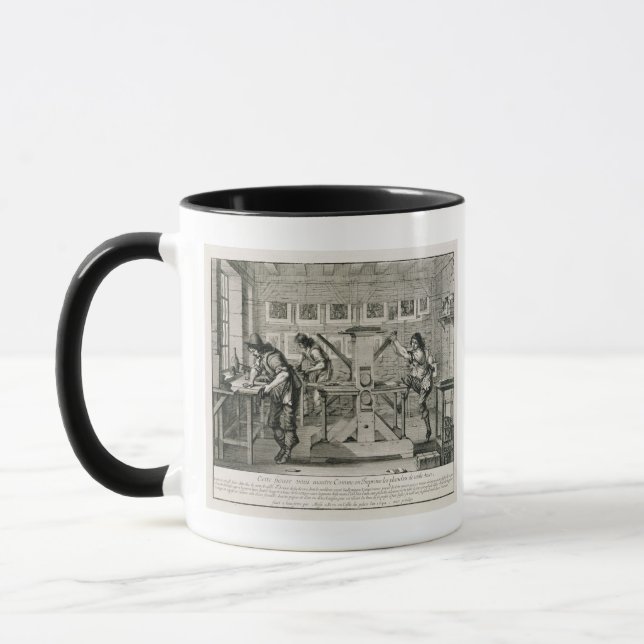Taza Prensa francesa, 1642 (grabado) (Izquierda)