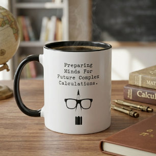 Taza Preparando mentes para futuros cálculos complejos