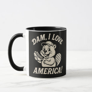 Taza Presa Me Encanta América Diseño Divertido de Casto