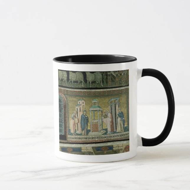 Taza Presentación en el templo, detalle de la historia (Derecha)