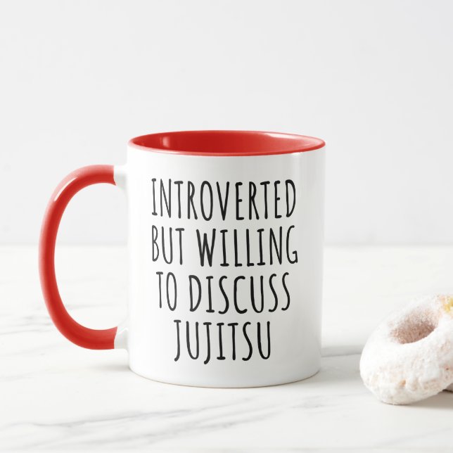 Taza Presentado, Pero Dispuesto A Discutir Sobre Jiu Ji (Con donut)