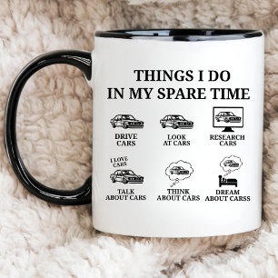 Taza Presente mecánico de coches, cosas que hago en mi 
