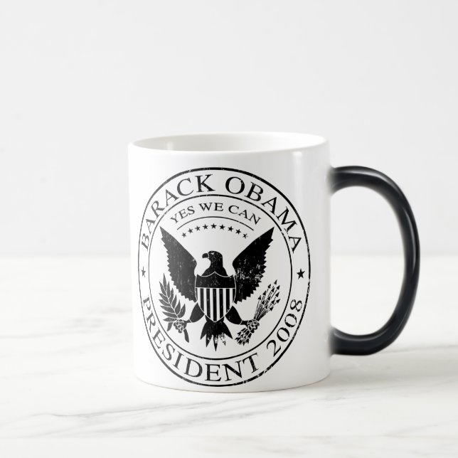 Taza presidencial del sello 2008 de Barack Obama (Derecha)