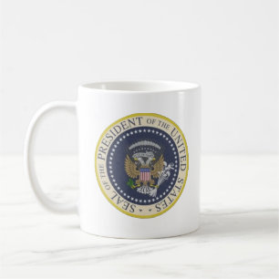 taza presidencial falsa del sello