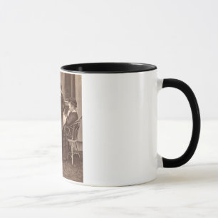 Taza Presidente 1872 Grant con la familia en la cabaña