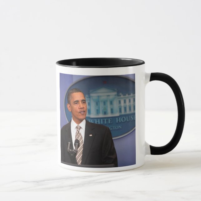 Taza Presidente Barack Obama hace una invitación (Derecha)