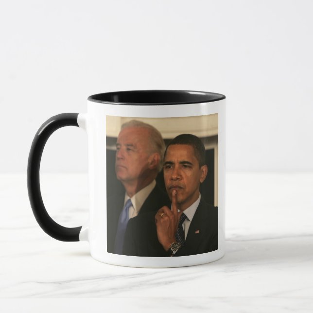 Taza Presidente Barack Obama y vicepresidente (Izquierda)