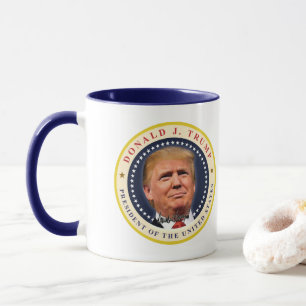 Taza Presidente Donald Trump recuerdo del Día de la Ina